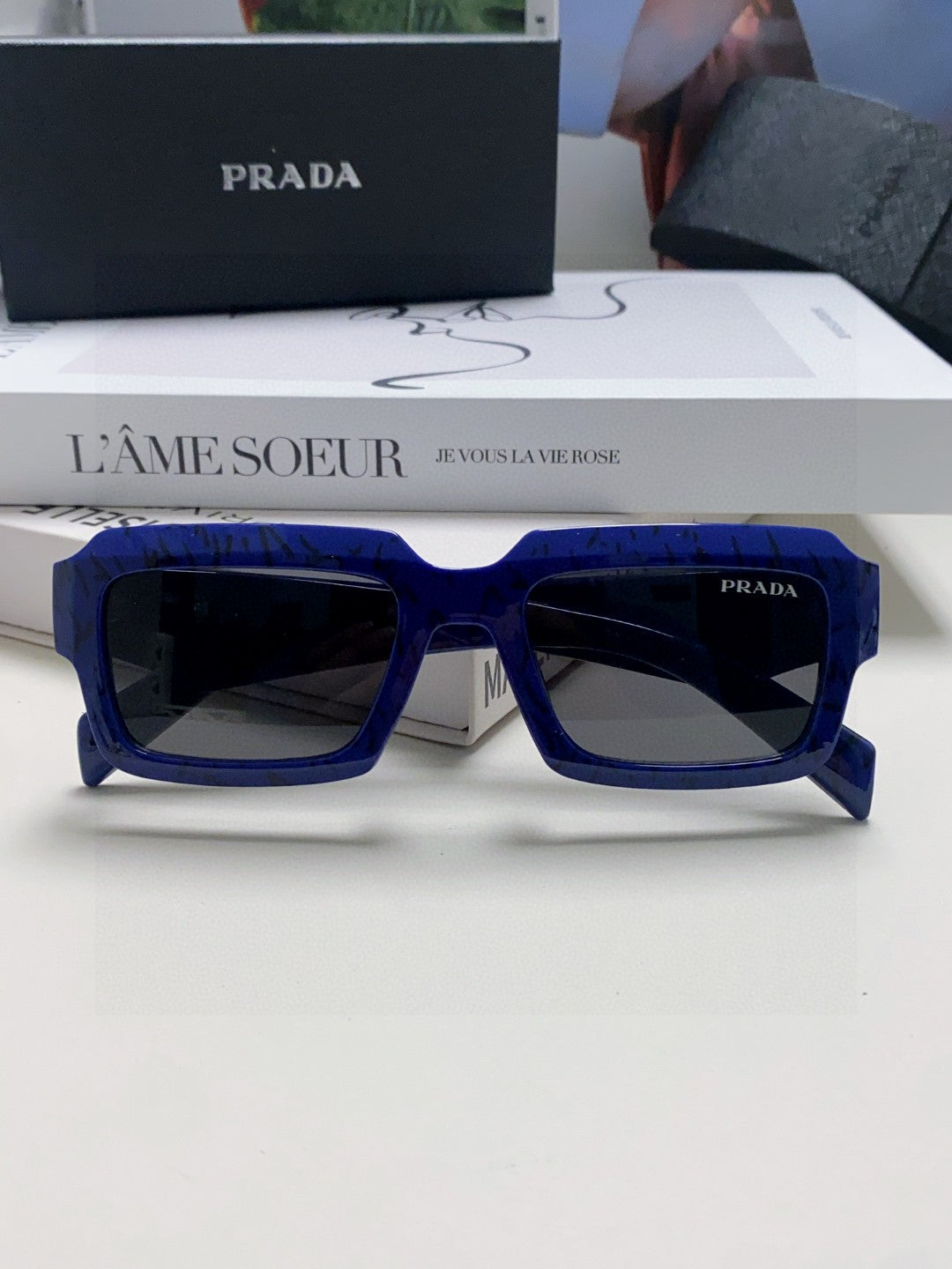 Prada Fashion Blue Lens Sunglasses for Women - detail image 6