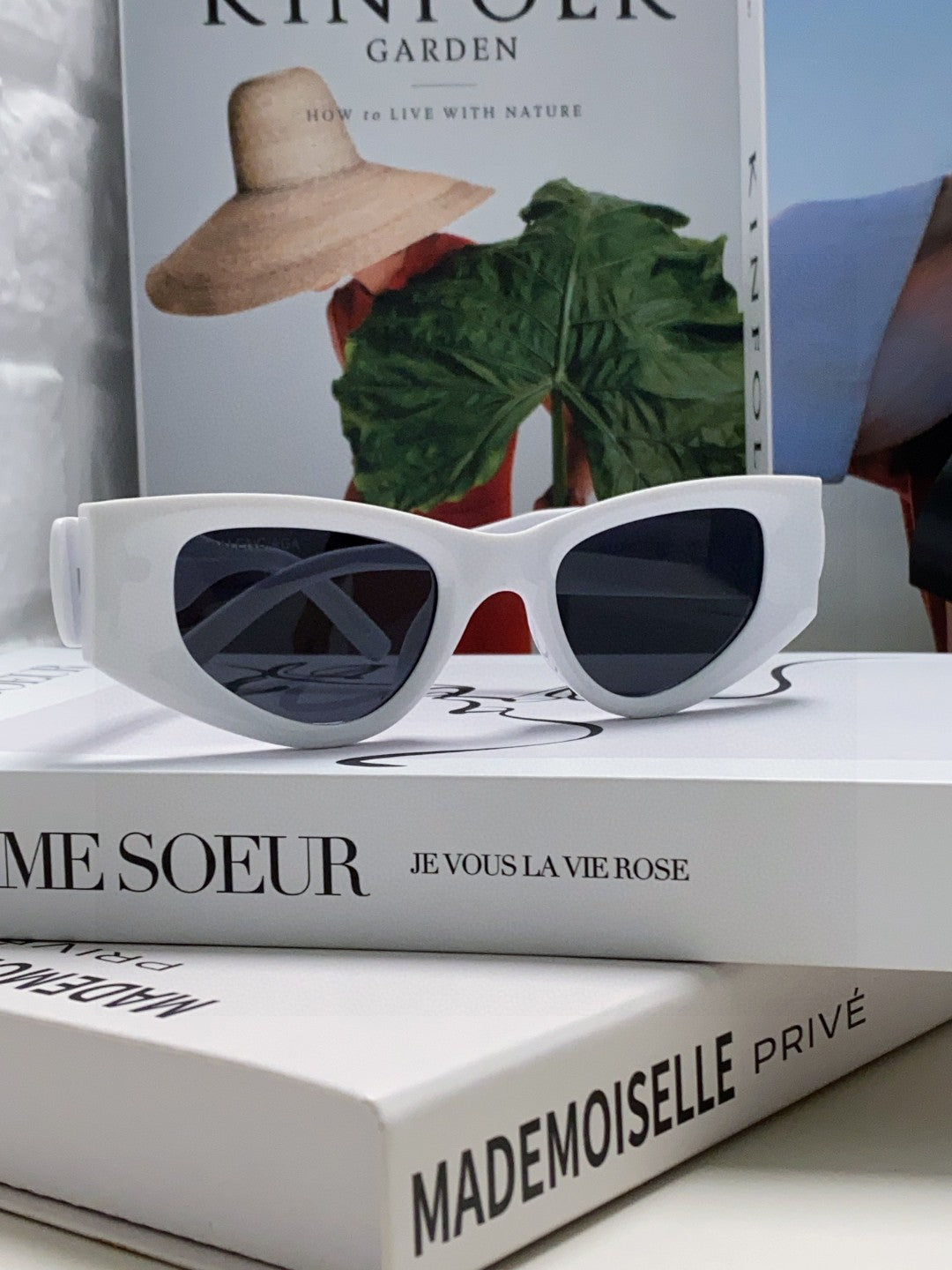 Balenciaga Polarized Cat-Eye Silver Lens Sunglasses for Men & Women - 358648