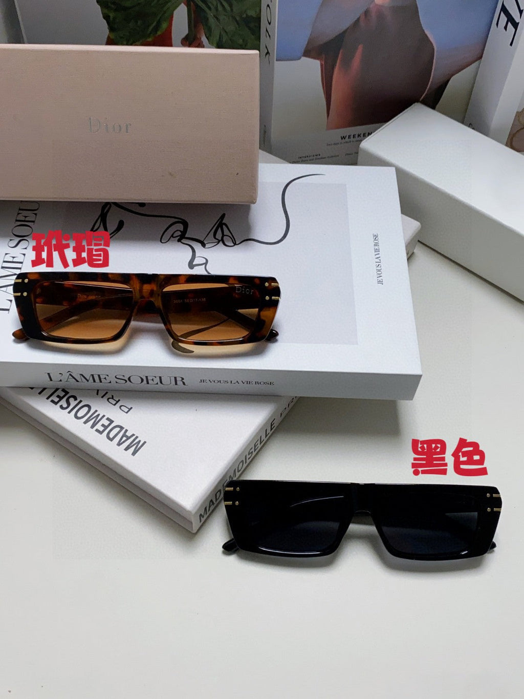 Dior Square Silver Lens Sunglasses for Men & Women - 371937 - detail image 9