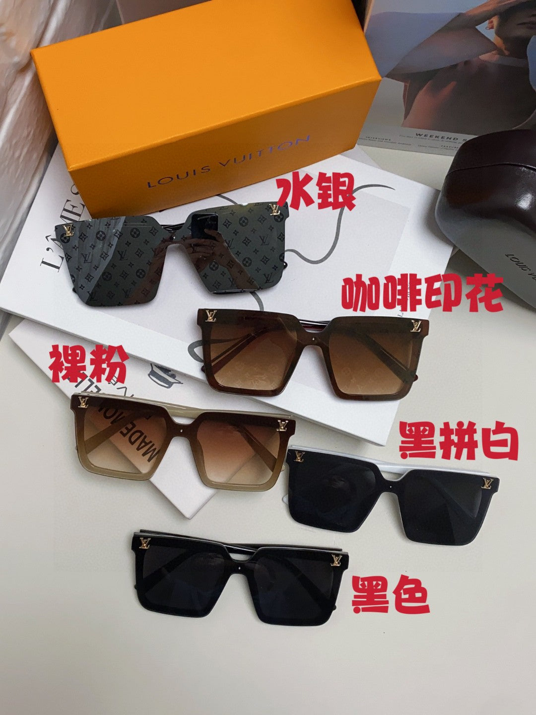 Louis Vuitton Fashion Black Lens Sunglasses for Men & Women - 448640 - detail image 9