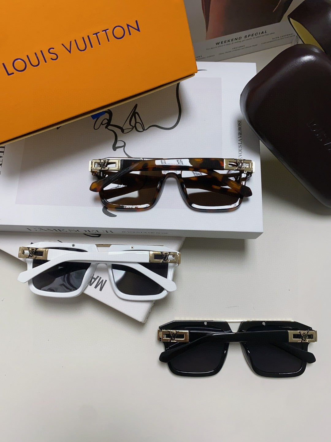 Louis Vuitton Fashion Gold Lens Sunglasses for Men & Women - 448646 - detail image 10