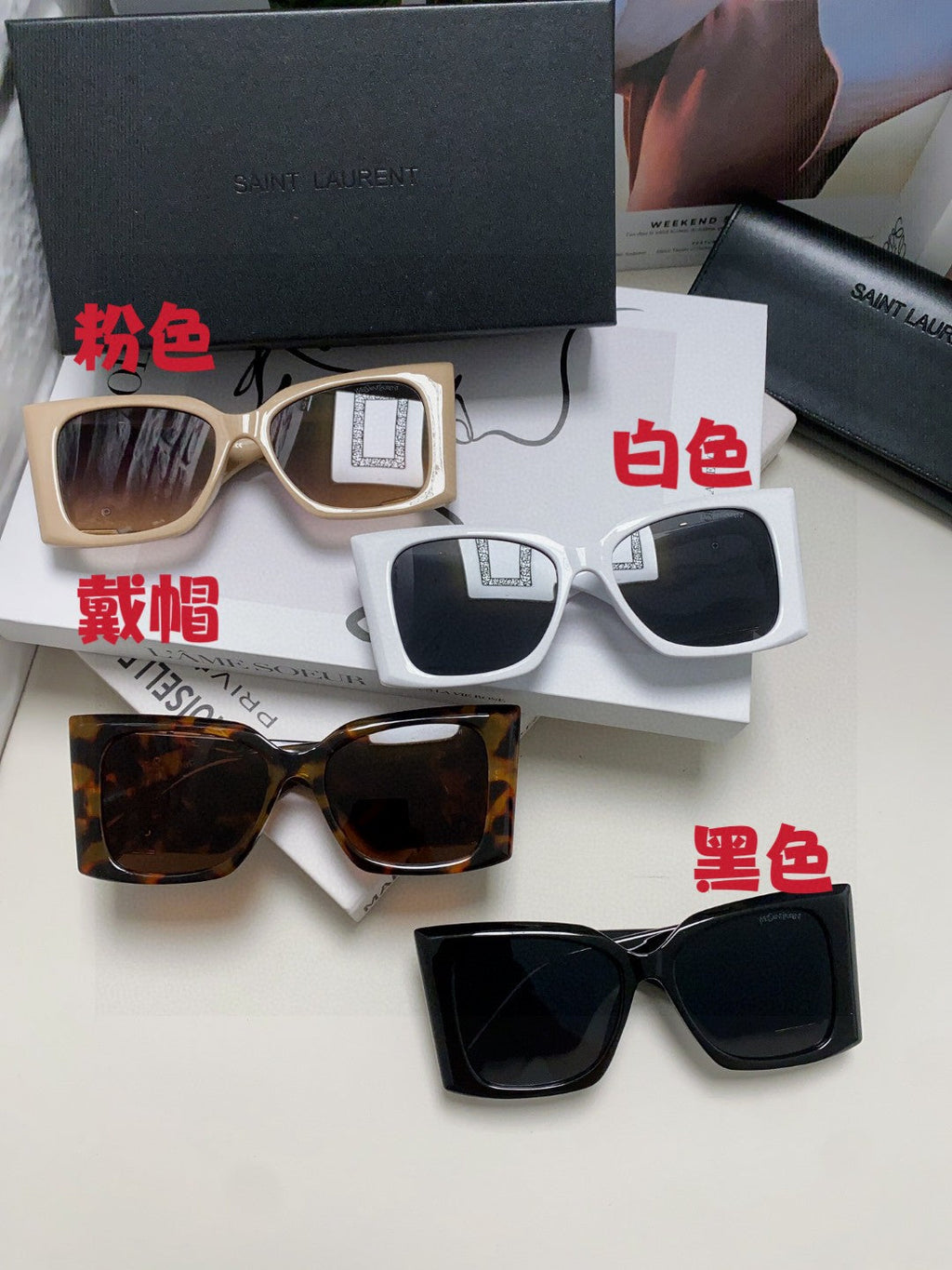 Saint Laurent Fashion Black Lens Sunglasses for Men & Women - 465427 - detail image 9