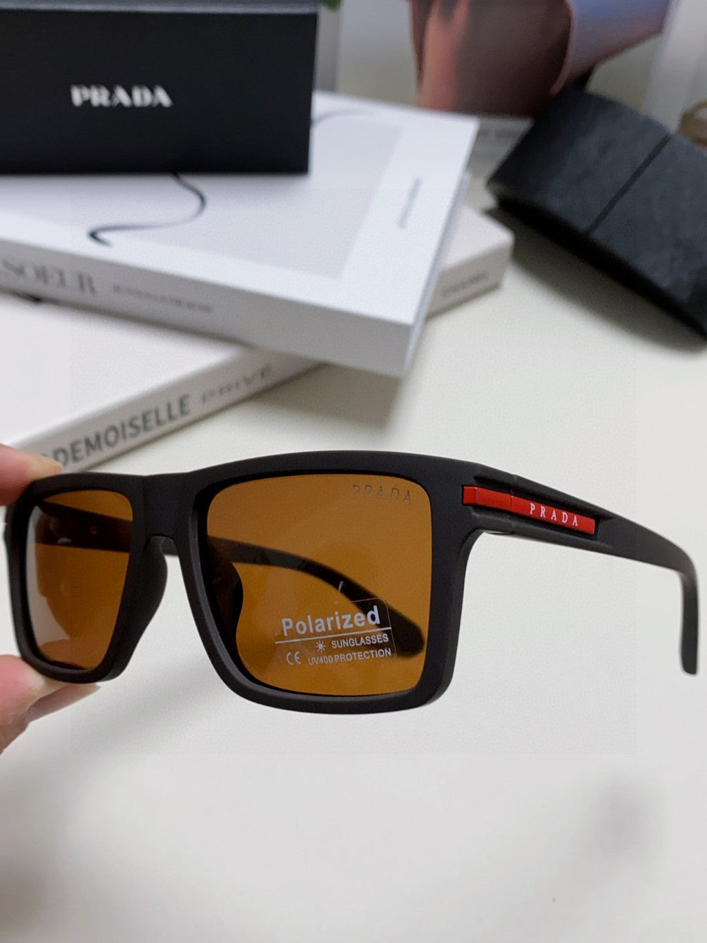 Prada Fashion Gray Lens Sunglasses for Men & Women - 465536 - detail image 5