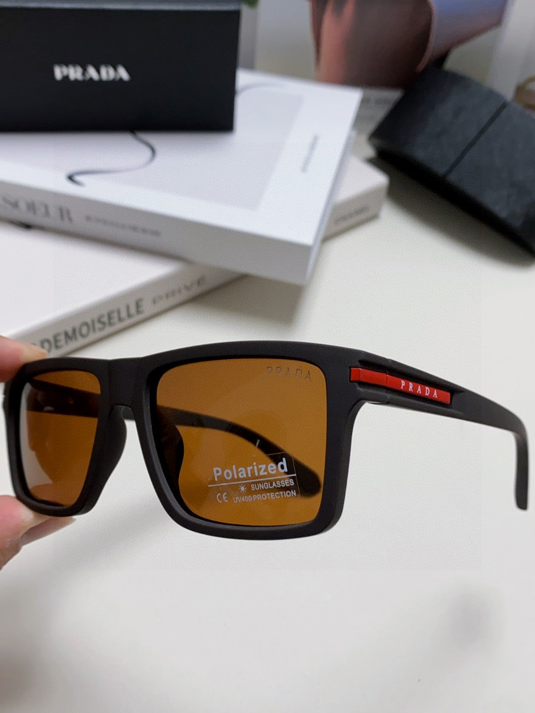 Prada Fashion Gray Lens Sunglasses for Men & Women - 465535 - detail image 5