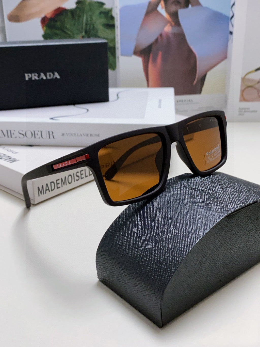 Prada Fashion Gray Lens Sunglasses for Men & Women - 465535 - detail image 7