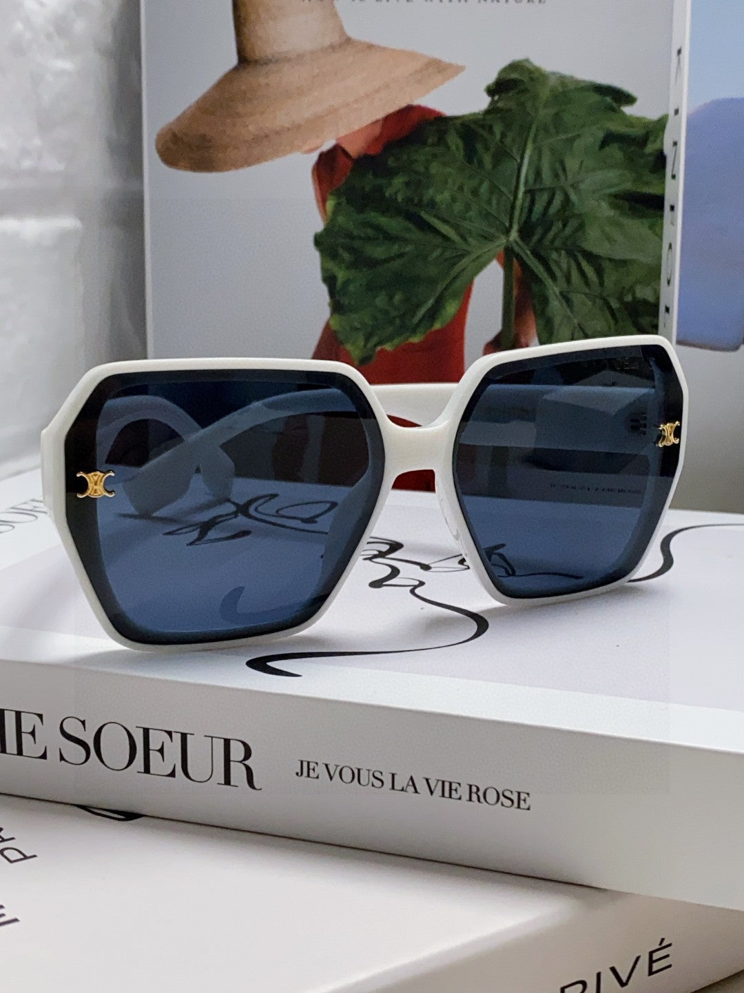 Celine Square Black Lens Sunglasses for Men & Women - 415651