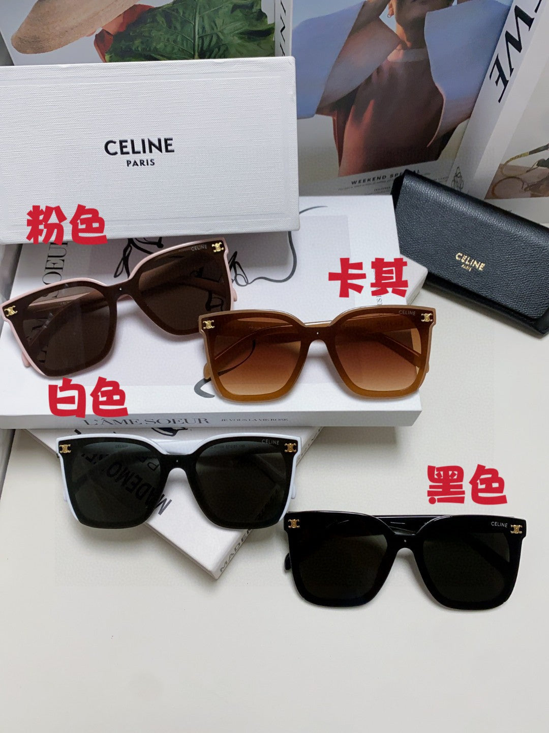 Celine Fashion Gray Lens Sunglasses for Men & Women - 415646 - detail image 9