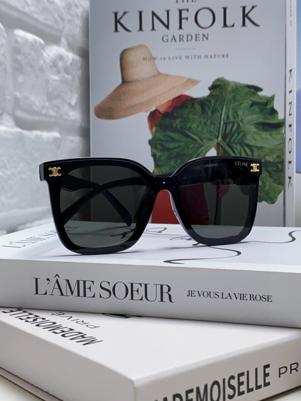 Celine Fashion Black Lens Sunglasses for Men & Women - 415648