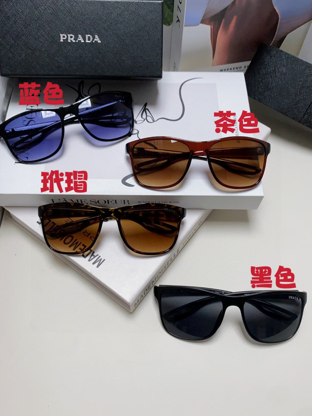 Prada Polarized Fashion Blue Lens Sunglasses for Men & Women - 487110 - detail image 9