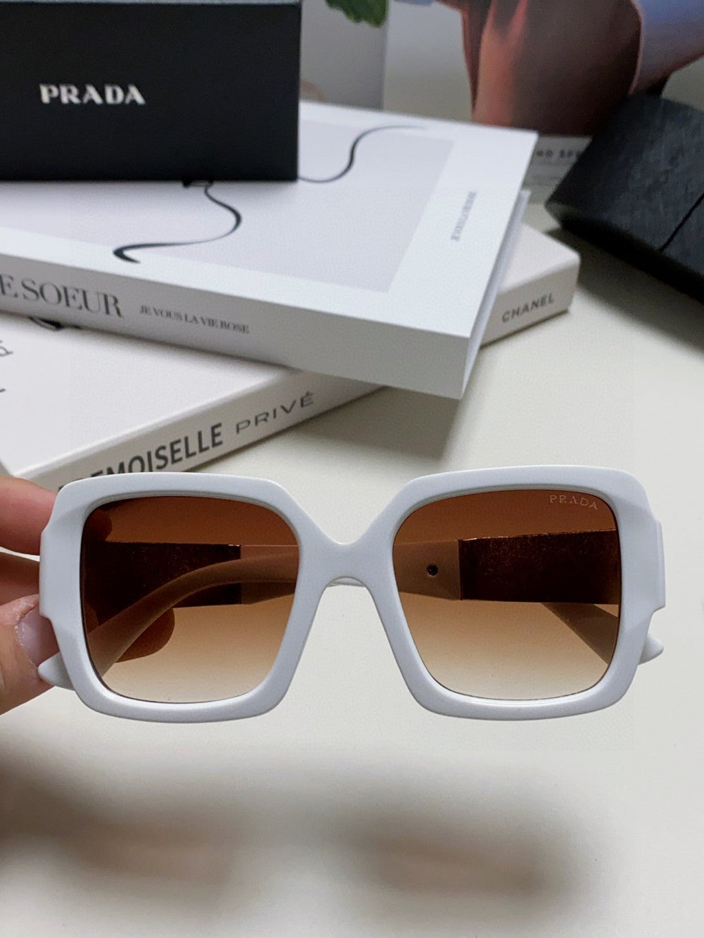 Prada Fashion Brown Lens Sunglasses for Men & Women - 487118 - detail image 3