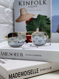Prada Square Silver Lens Sunglasses for Men & Women - 487175