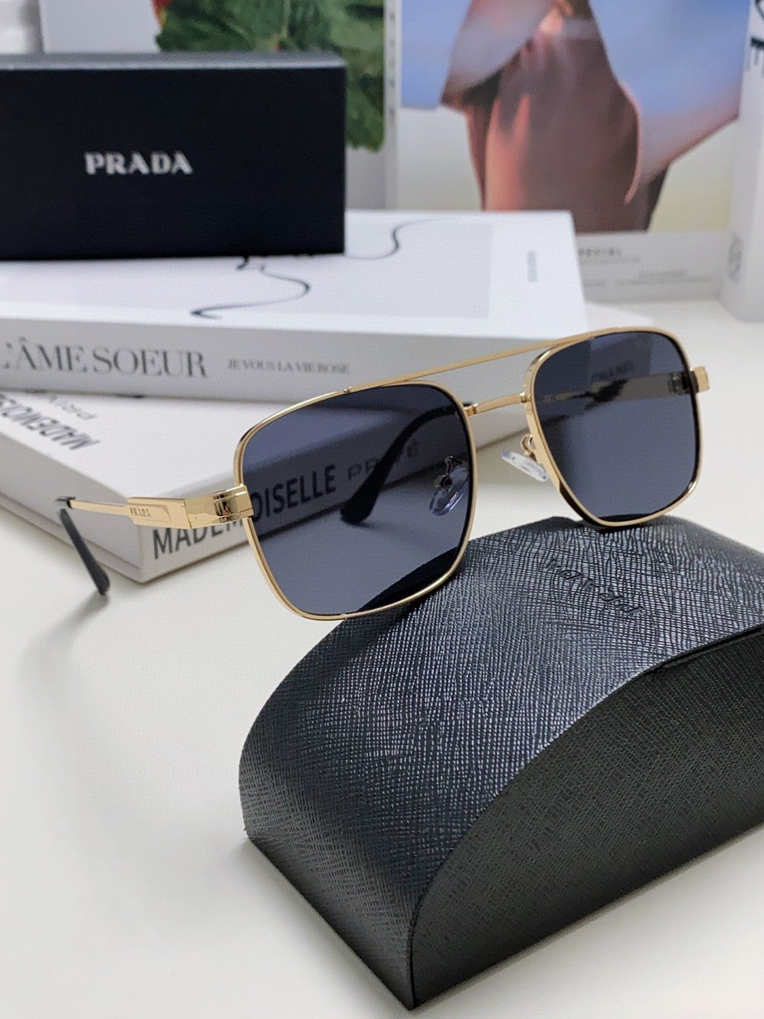 Prada Square Gray Lens Sunglasses for Men & Women - detail image 6
