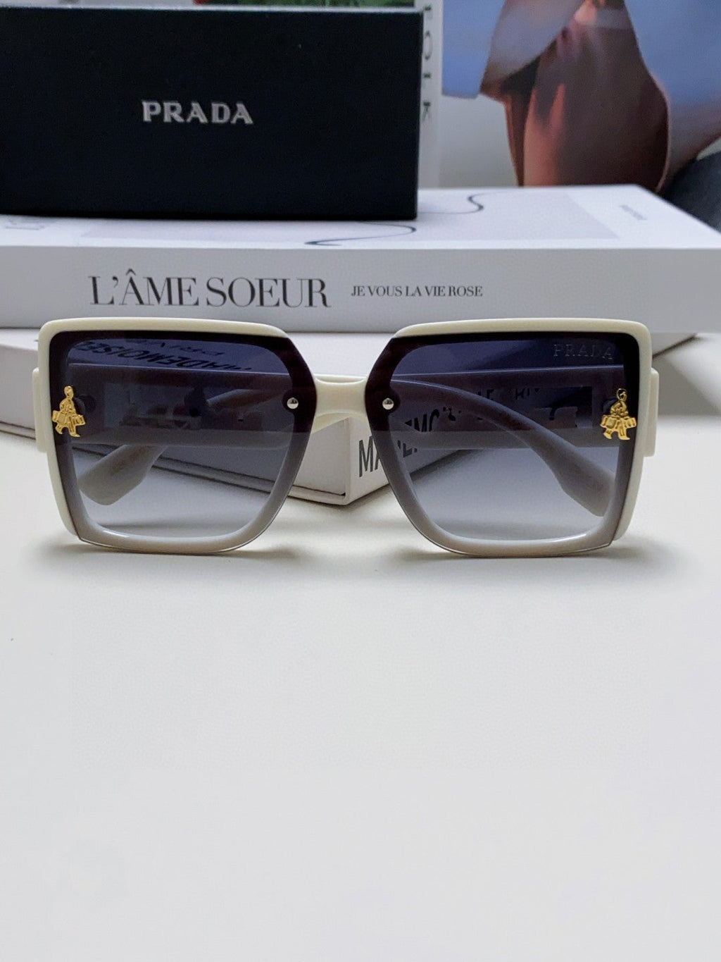 Prada Fashion Silver Lens Sunglasses for Men & Women - 487182 - detail image 6