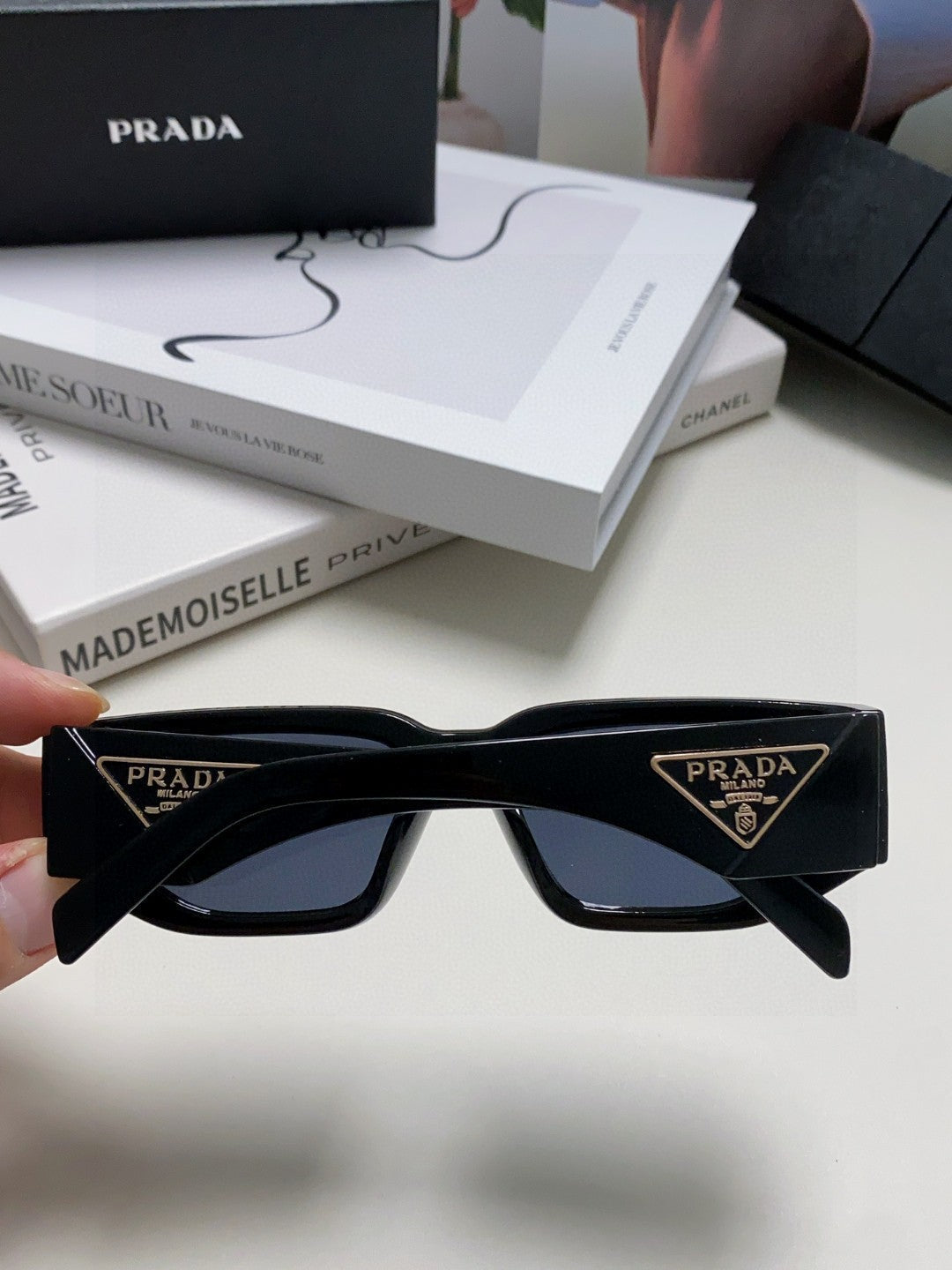 Prada Fashion Blue Lens Sunglasses for Men & Women - 487189 - detail image 4