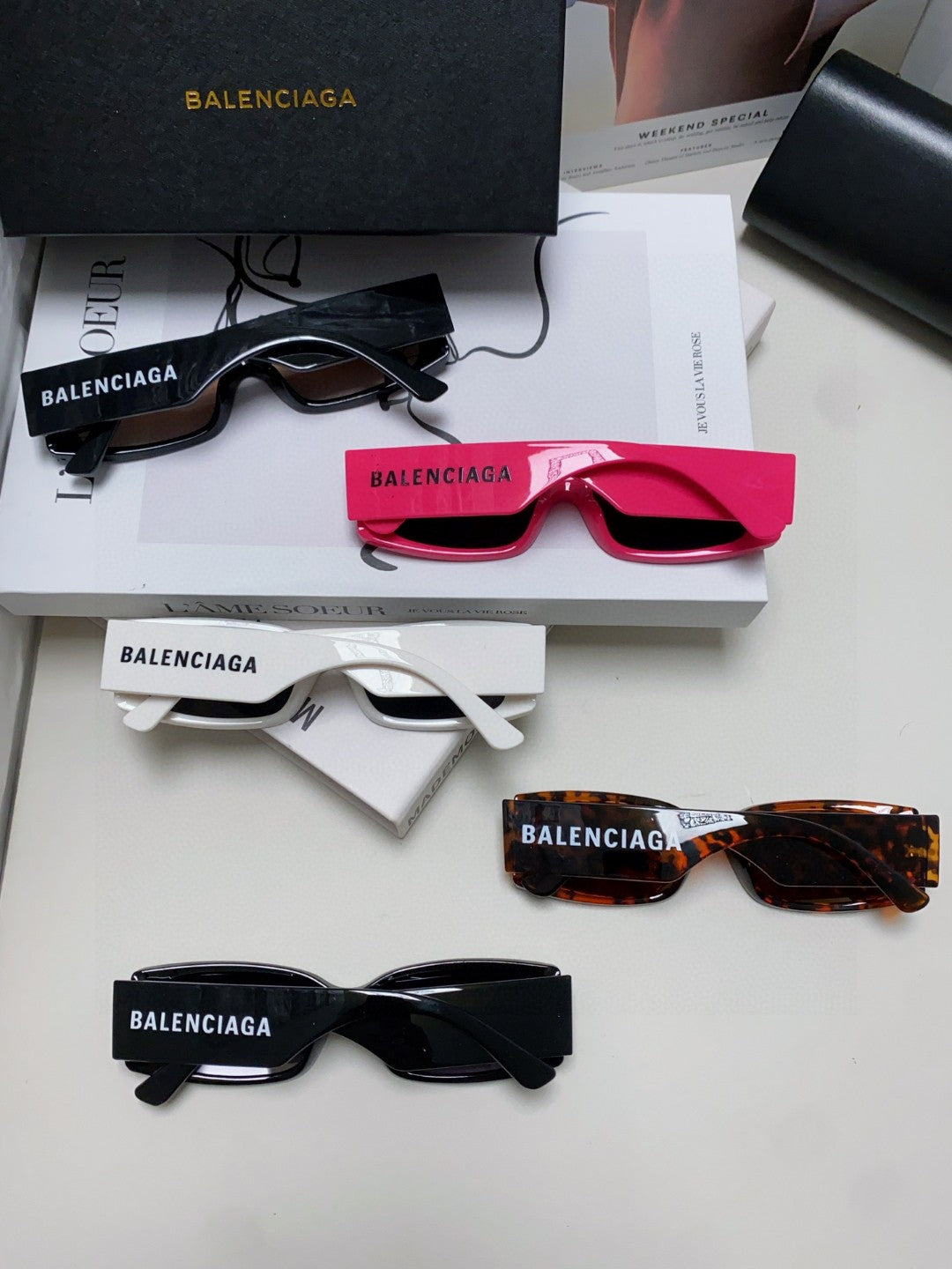 Balenciaga Fashion Gray Lens Sunglasses for Men & Women - detail image 8
