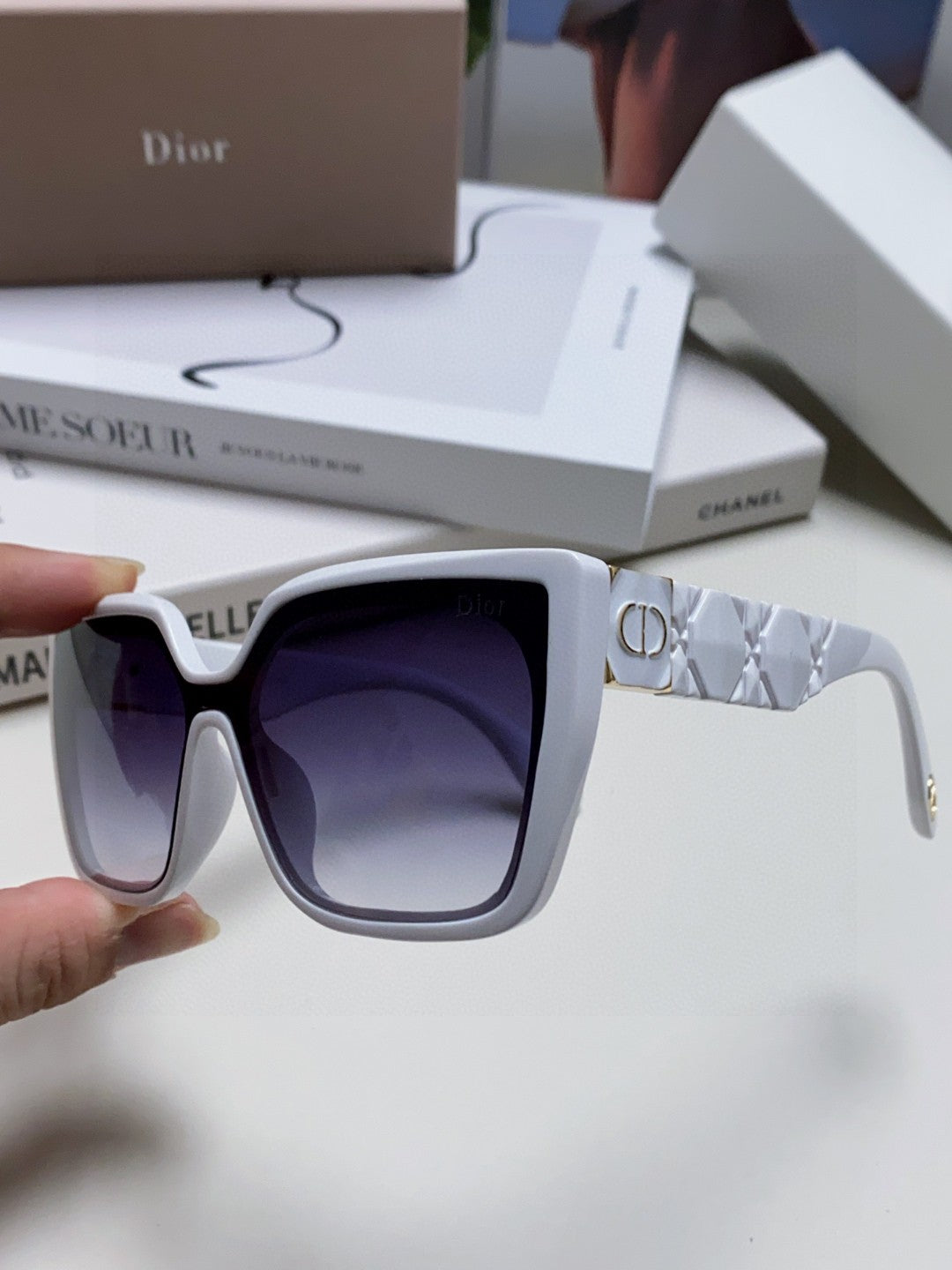 Dior Fashion Silver Lens Sunglasses for Women - 382433 - detail image 5