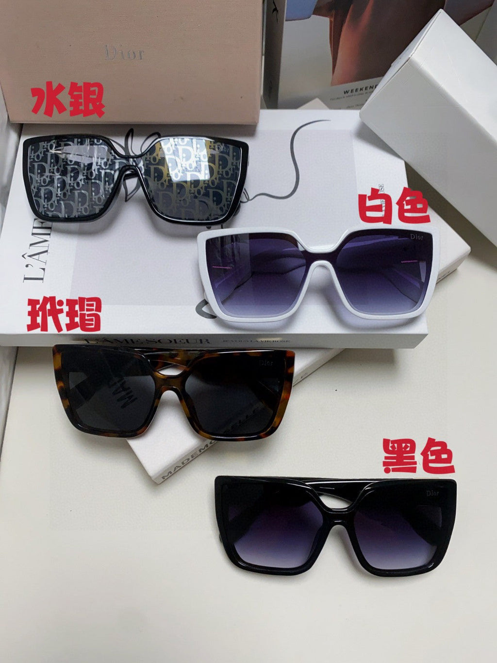 Dior Fashion Silver Lens Sunglasses for Women - 382434 - detail image 9