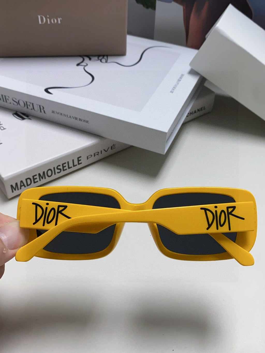 Dior Square Brown Lens Sunglasses for Women - 382439 - detail image 4