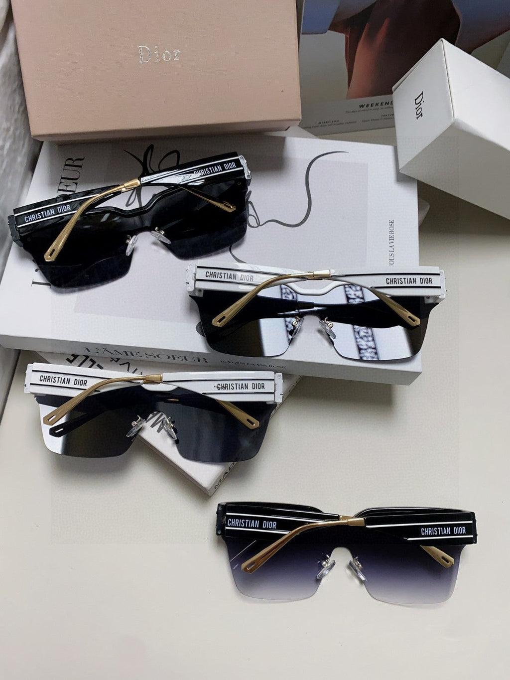 Dior Fashion Red Lens Sunglasses for Men & Women - 382444 - detail image 8