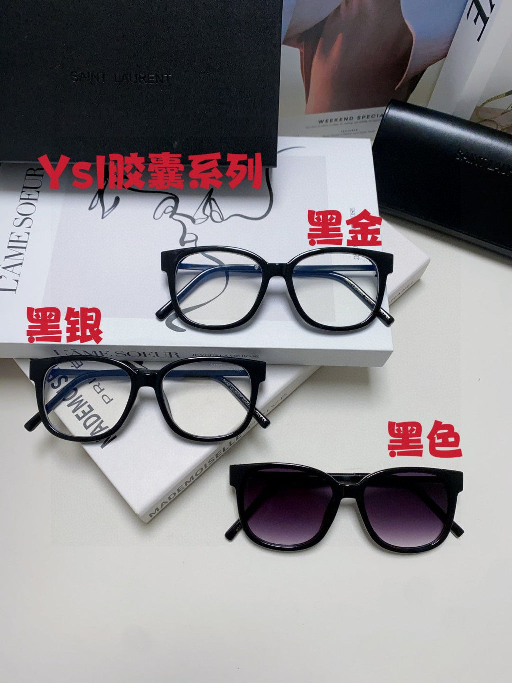 Saint Laurent M480 Fashion Silver Lens Sunglasses for Men & Women - detail image 9