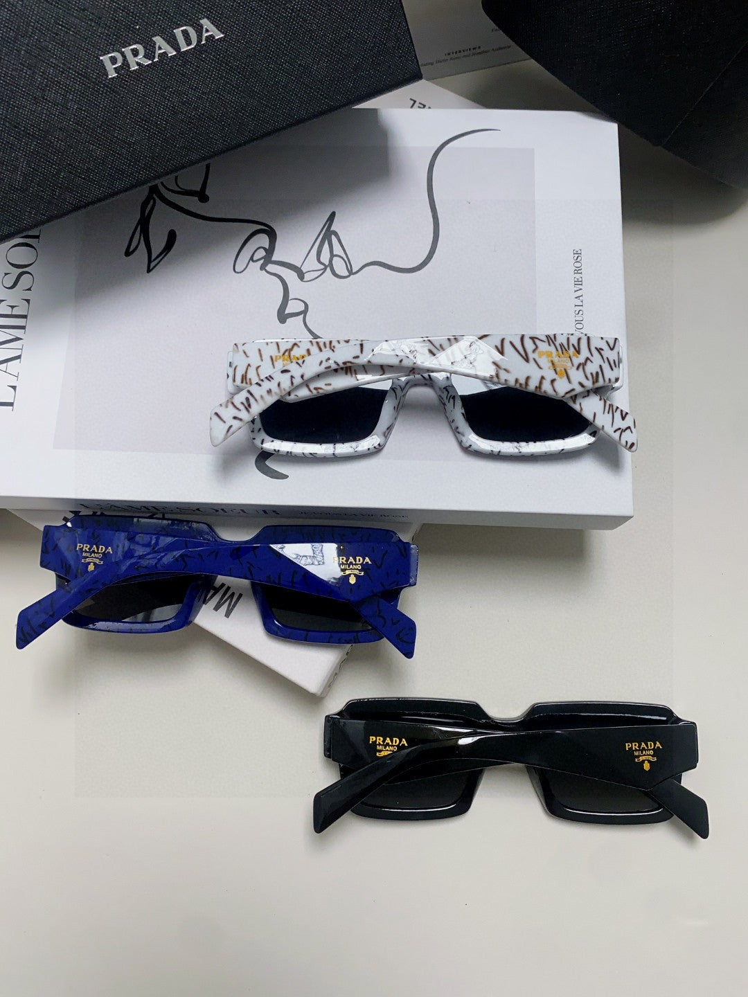 Prada Fashion Gray Lens Sunglasses for Women - 398892 - detail image 7