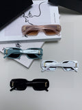 Saint Laurent Blue-Light Cat-Eye Gold Lens Sunglasses for Men & Women - 415554