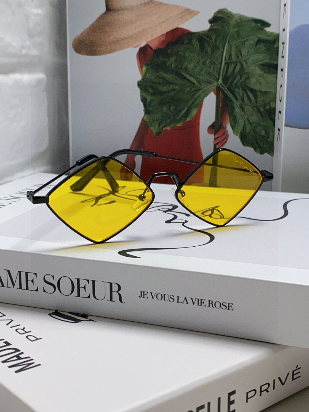 Saint Laurent Fashion Yellow Lens Sunglasses for Women - 415556