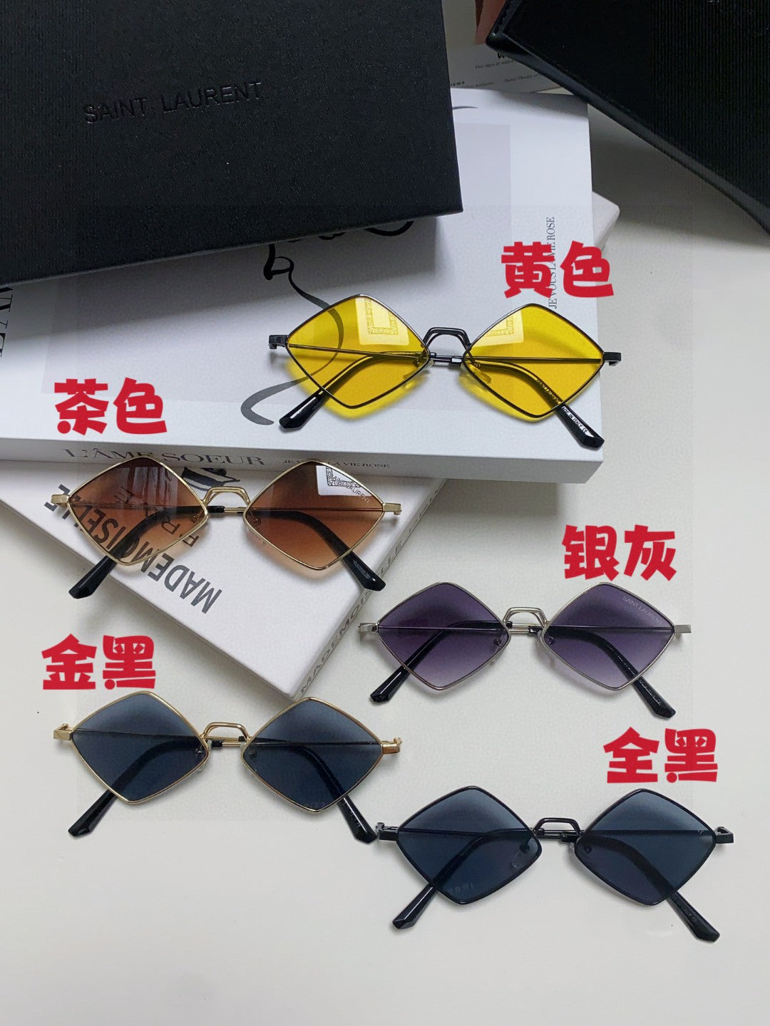 Saint Laurent Fashion Gray Lens Sunglasses for Women - 415557 - detail image 8