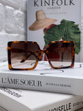Hermès Square Red Lens Sunglasses for Women - 416516