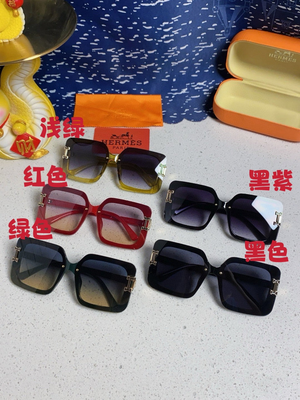 Hermès Square Silver Lens Sunglasses for Men & Women - 450021 - detail image 10