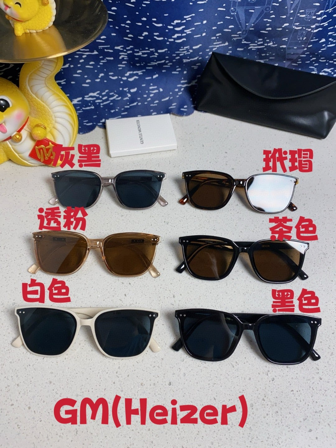 Gentle Monster HEIZER Square Brown Lens Sunglasses for Men & Women - 488001 - detail image 12