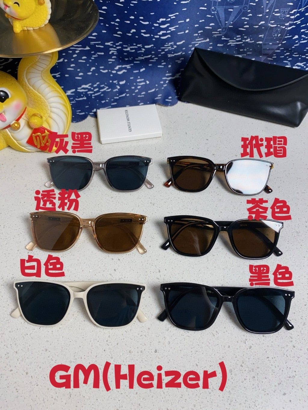 Gentle Monster HEIZER Square Brown Lens Sunglasses for Men & Women - detail image 12