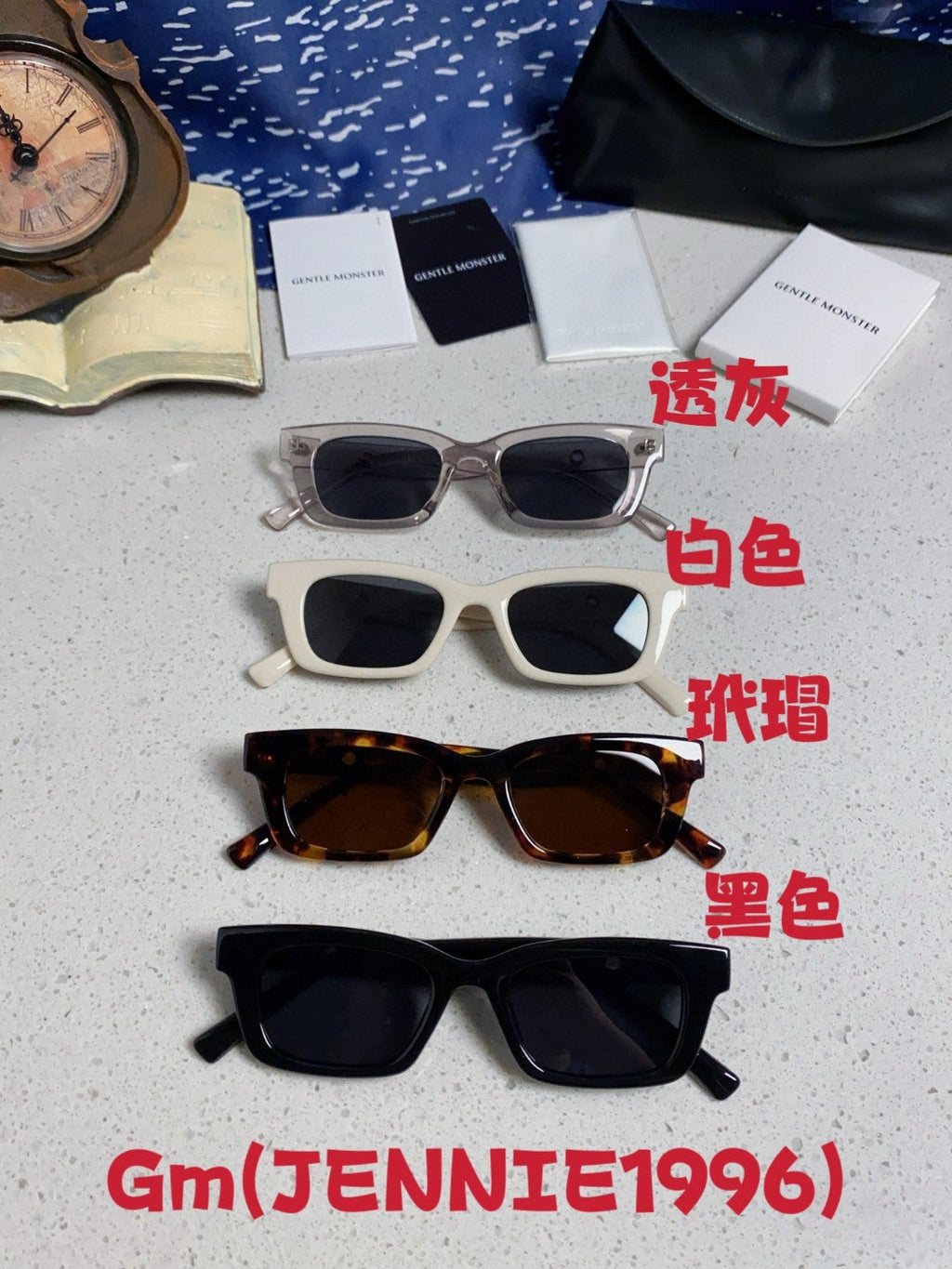 Gentle Monster JENNIE1996 Cat-Eye Gray Lens Sunglasses for Women - detail image 12