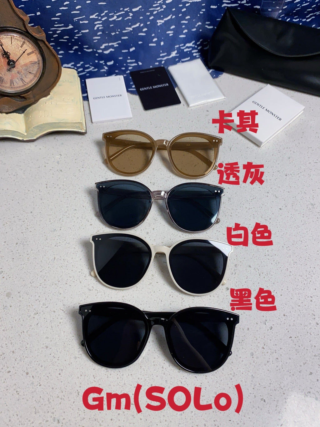 Gentle Monster SOLO Polarized Round Silver Lens Sunglasses for Men & Women - detail image 12