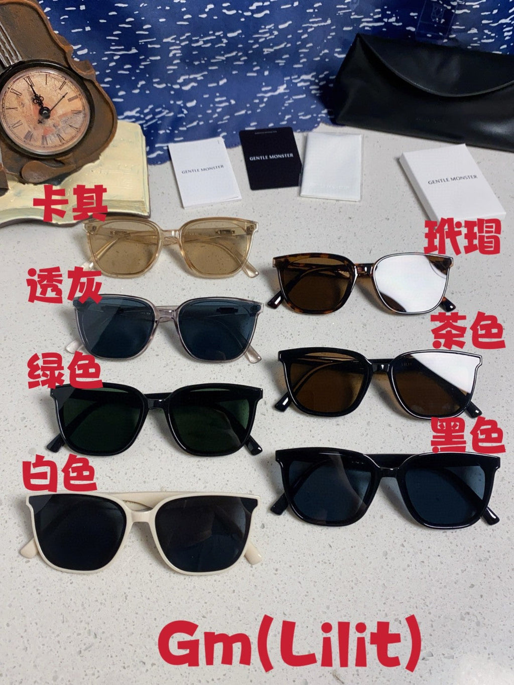 Gentle Monster LILIT Fashion Blue Lens Sunglasses for Men & Women - 399386 - detail image 12