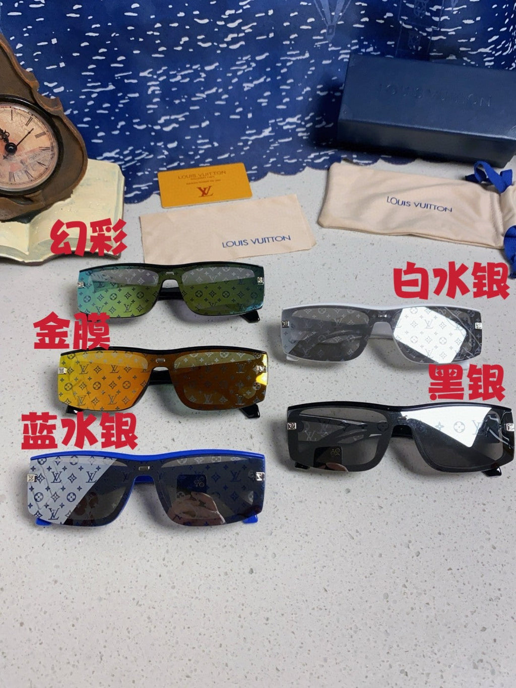 Louis Vuitton Fashion Black Lens Sunglasses for Men & Women - 464661 - detail image 12