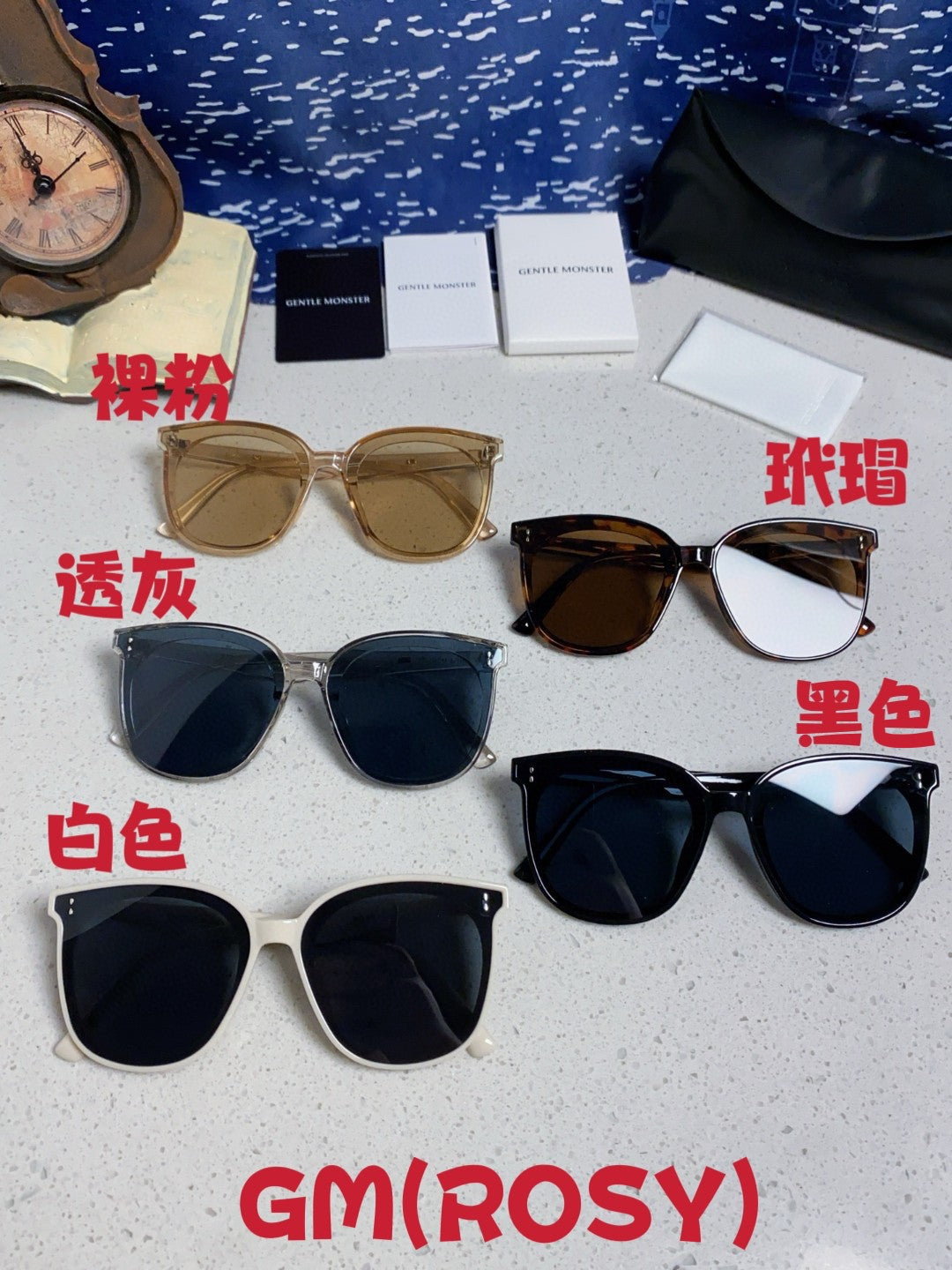 Gentle Monster ROSY Square Blue Lens Sunglasses for Men & Women - 488030 - detail image 12