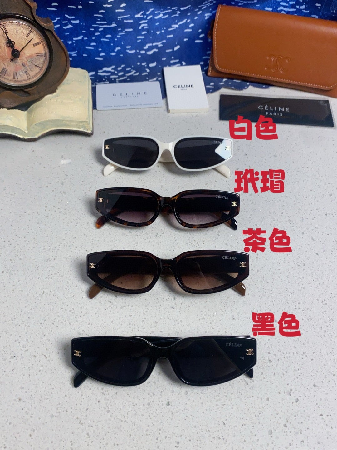 Celine Cat-Eye Gray Lens Sunglasses for Men & Women - 415598 - detail image 12