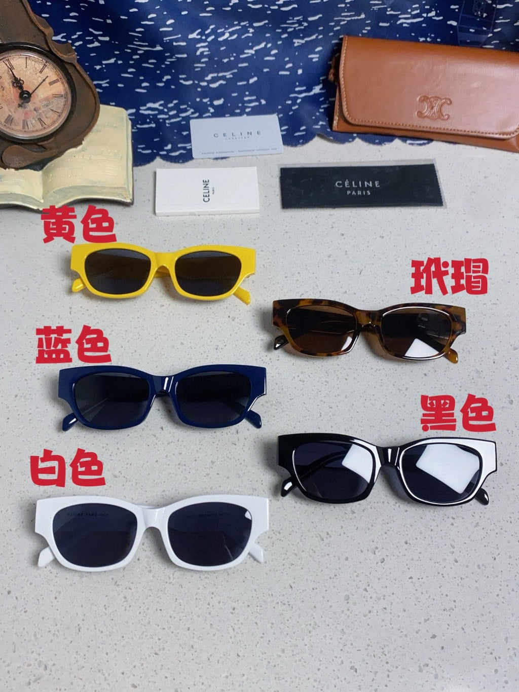 Celine Fashion Blue Lens Sunglasses for Men & Women - 486971 - detail image 12