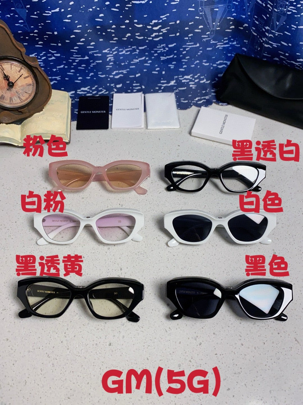 Gentle Monster Fashion Black Lens Sunglasses for Men & Women - detail image 12