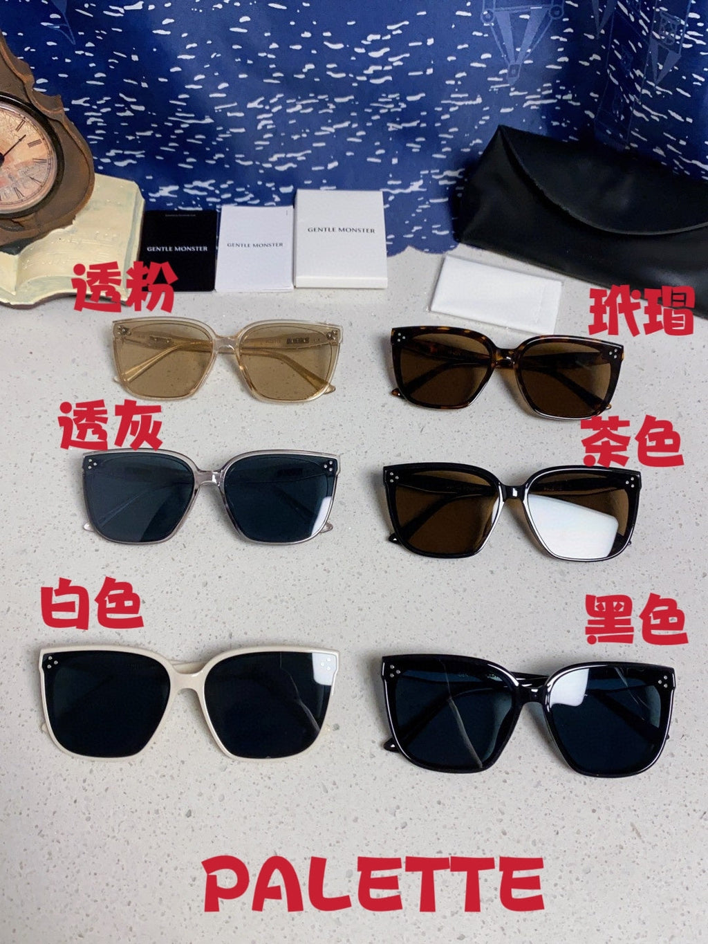 Gentle Monster PALETTE Fashion Black Lens Sunglasses for Men & Women - 158659 - detail image 12
