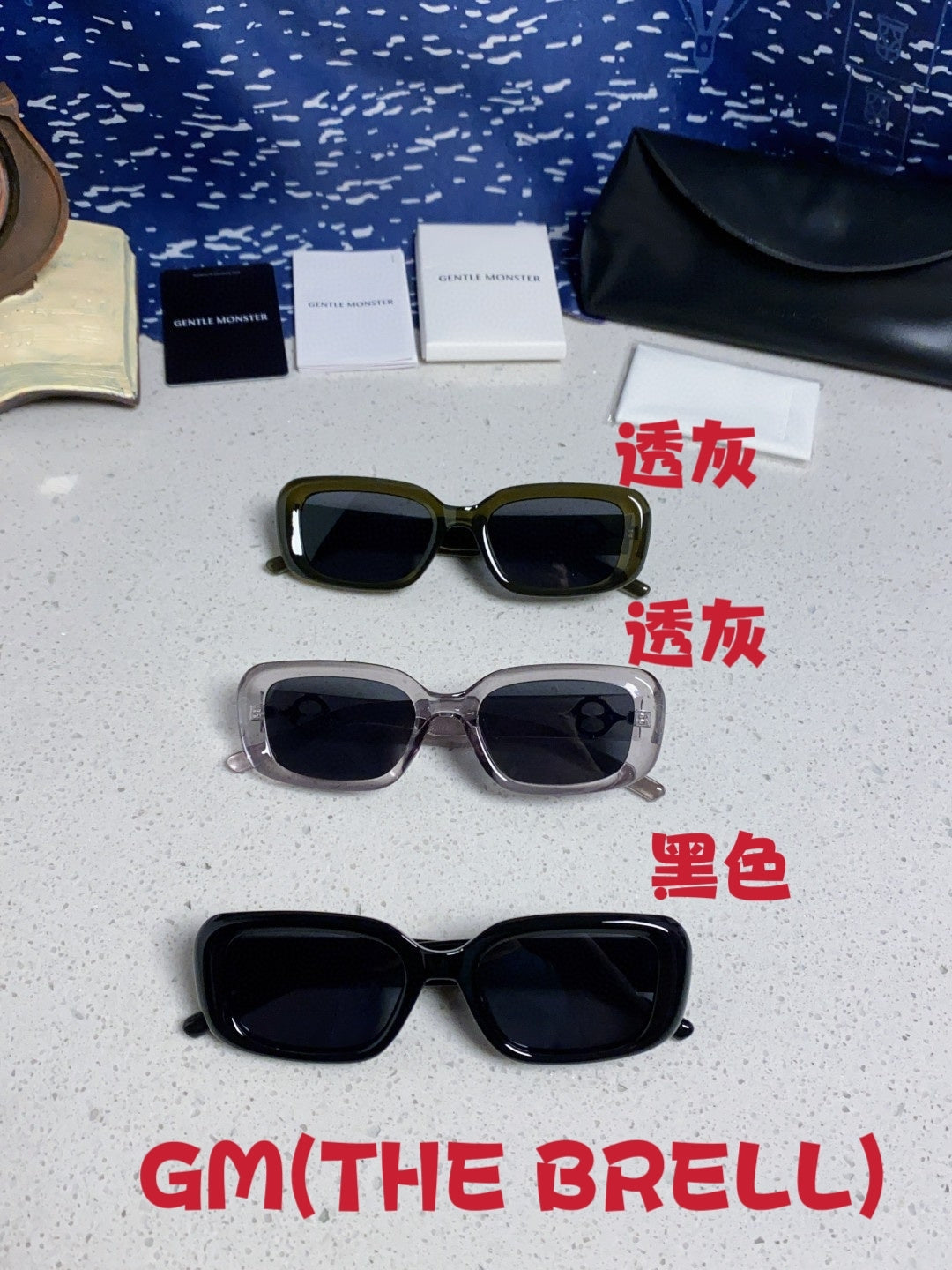 Gentle Monster THE Polarized Square Black Lens Sunglasses for Men & W - 466400 - detail image 12