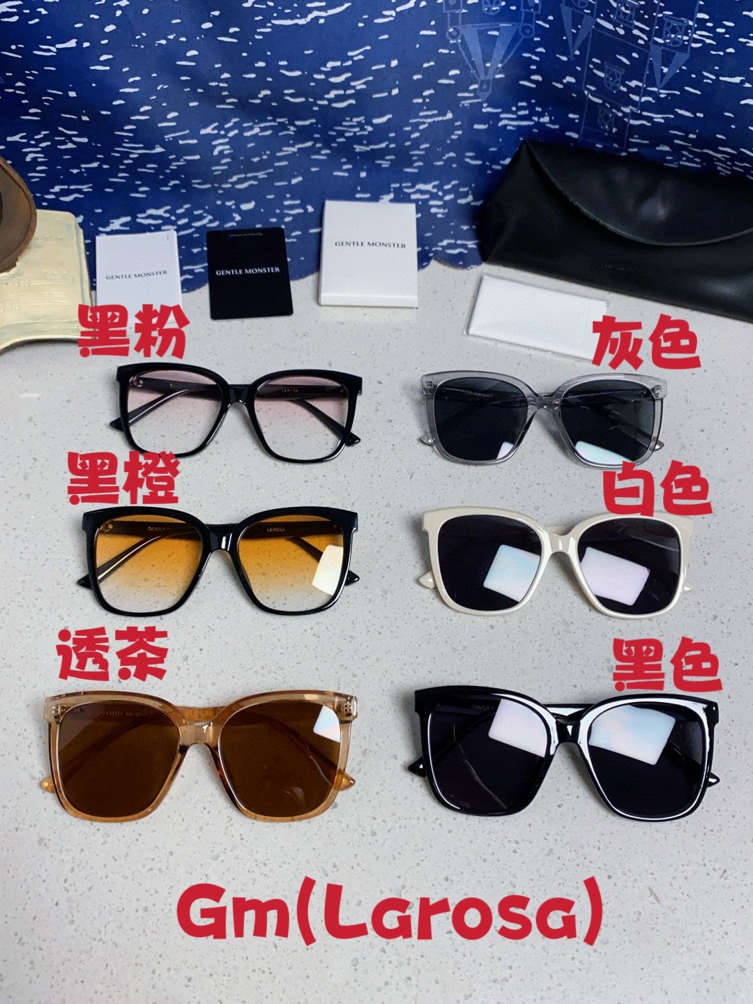 Gentle Monster LAROSA Square Brown Lens Sunglasses for Men & Women - 358882 - detail image 12