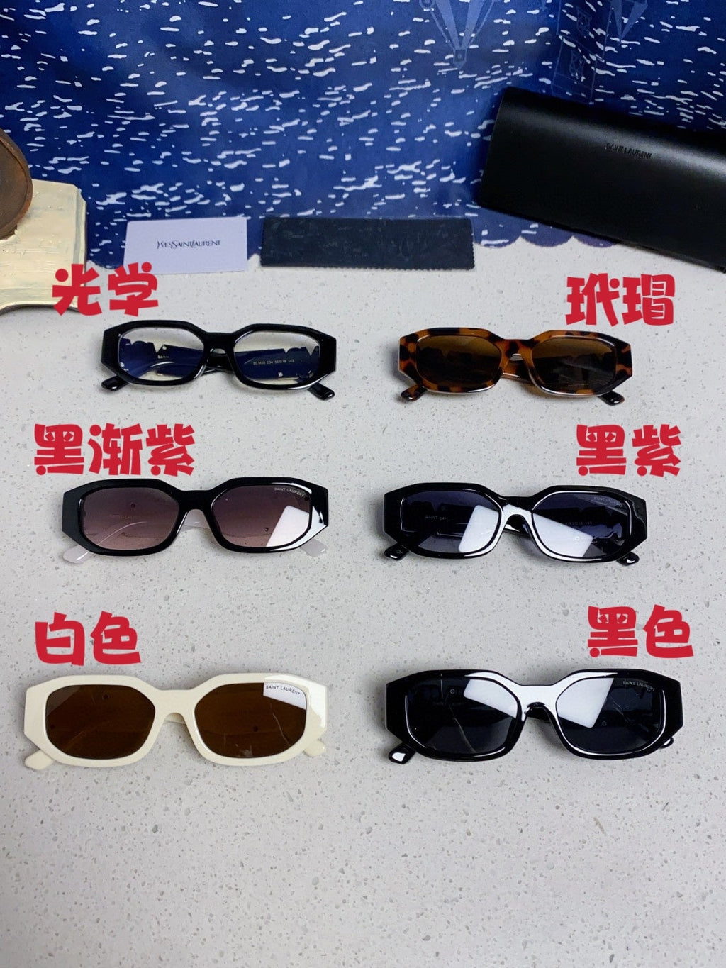 Saint Laurent Round Silver Lens Sunglasses for Men & Women - detail image 12