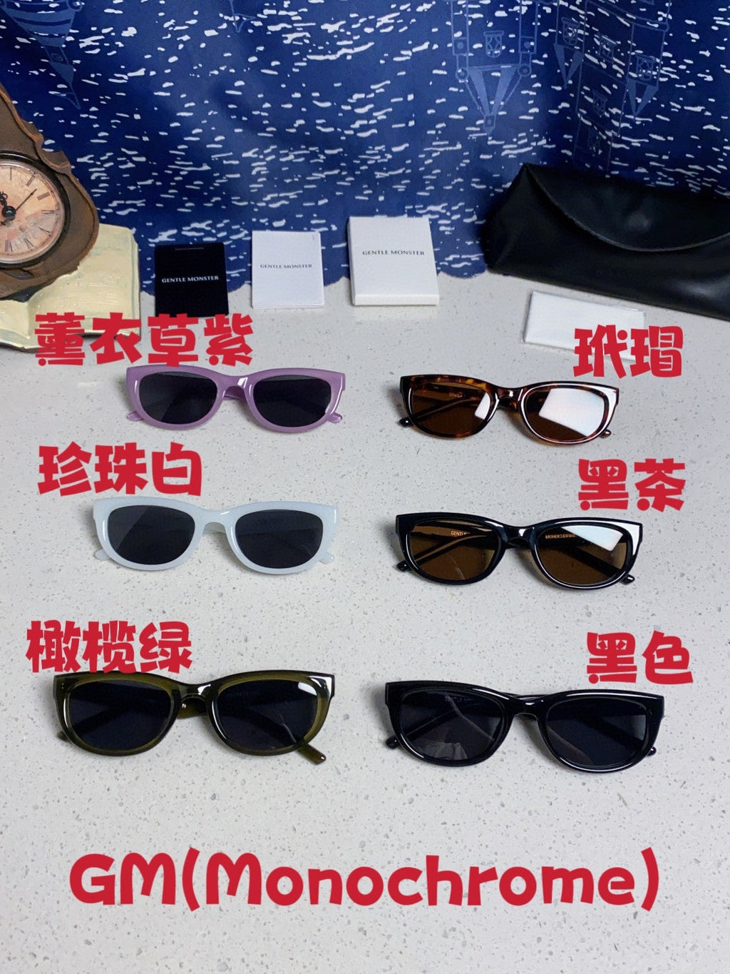 Gentle Monster MONOCHROME Round Brown Lens Sunglasses for Women - 158664 - detail image 12