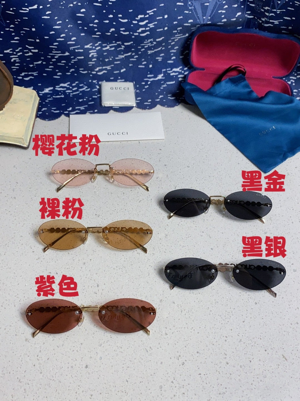 Gucci GG1922 Round Red Lens Sunglasses for Men & Women - 493290 - detail image 13