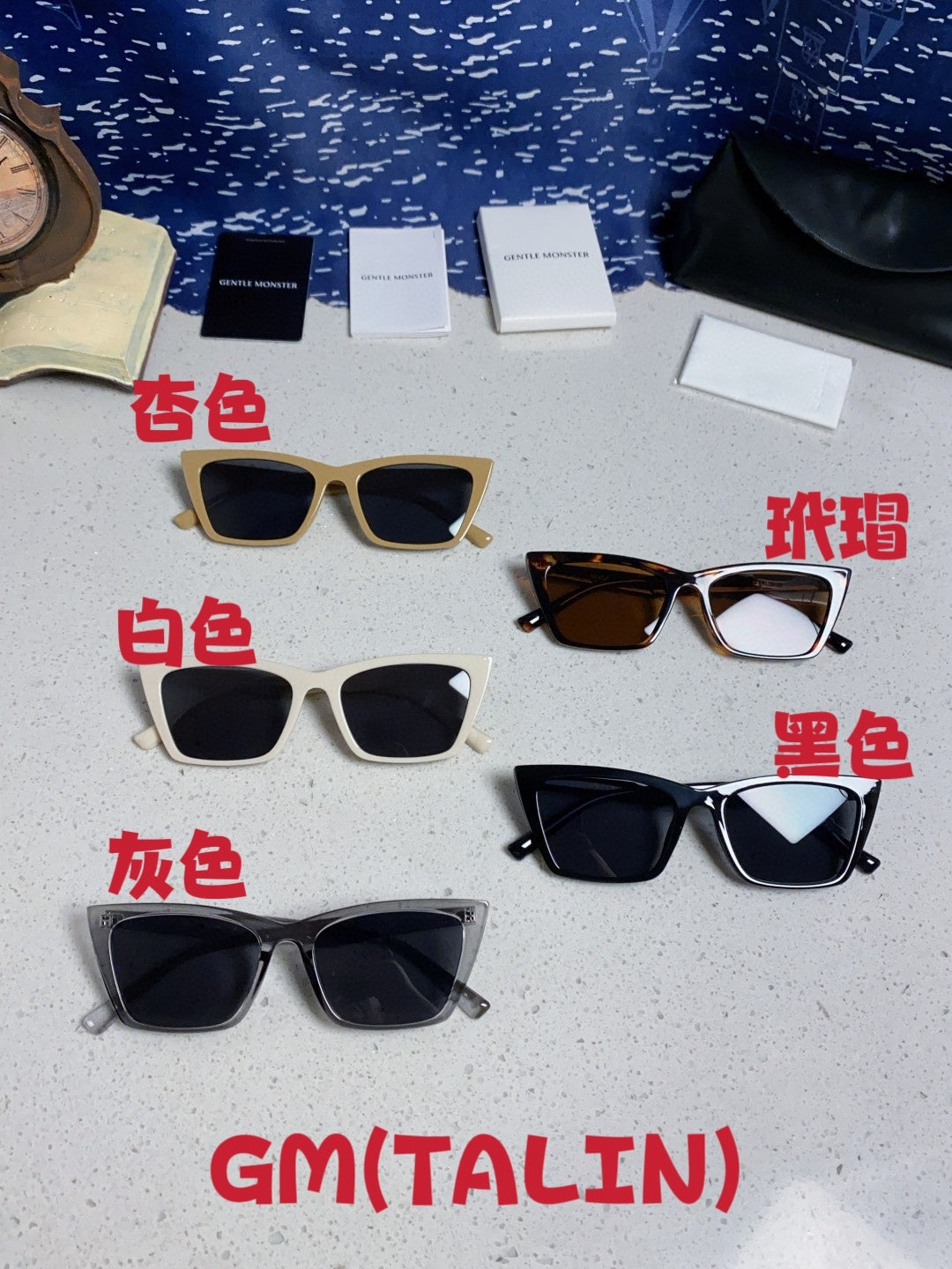Gentle Monster TALIN Cat-Eye Black Lens Sunglasses for Men & Women - 358888 - detail image 12