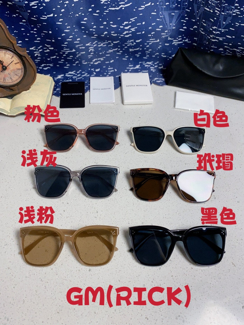 Gentle Monster RICK Polarized Oversized Black Lens Sunglasses for Men & Women - detail image 12