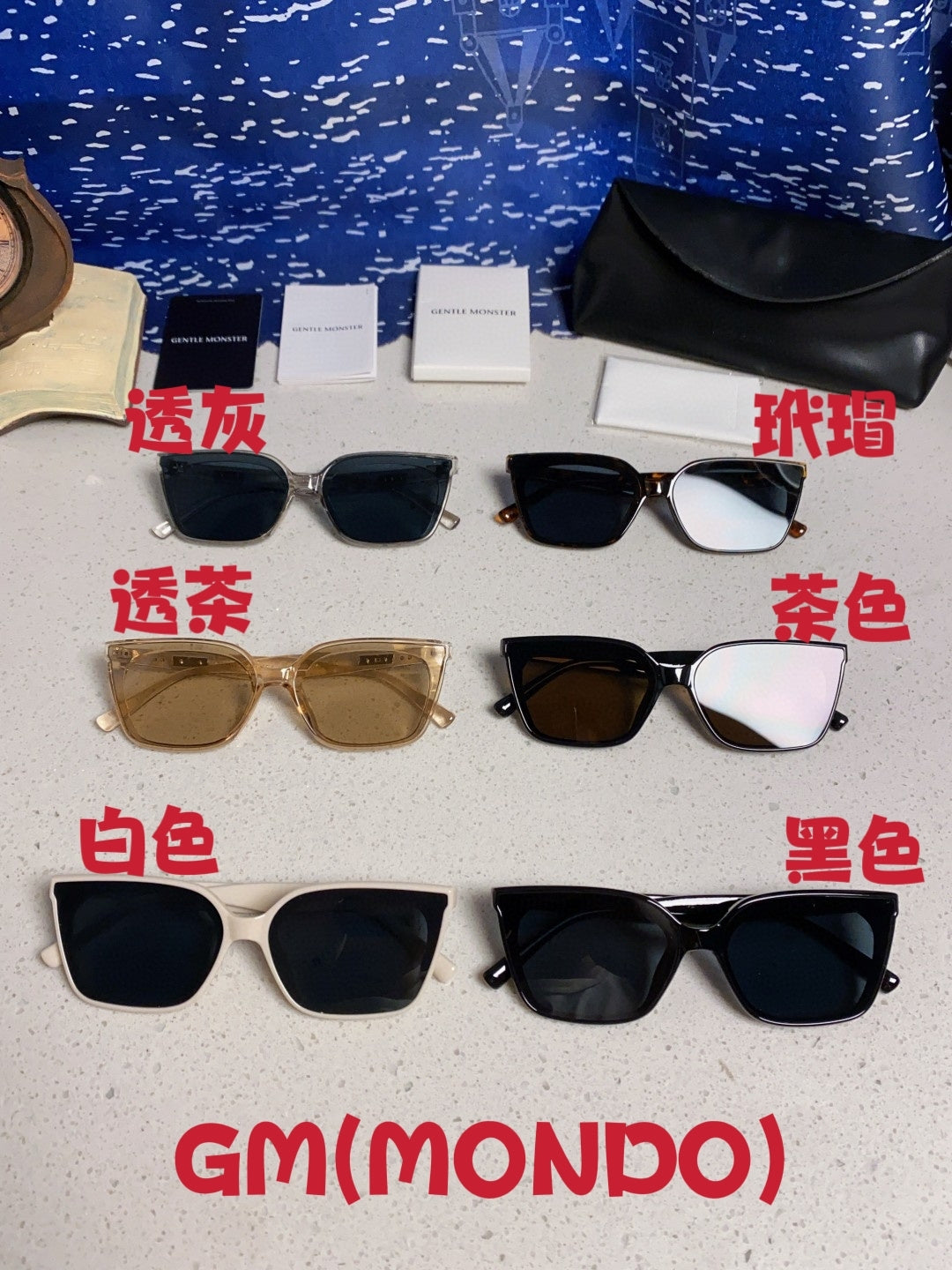 Gentle Monster MONDO Square Black Lens Sunglasses for Men & Women - 358895 - detail image 12