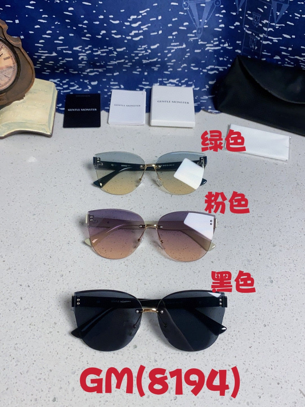 Gentle Monster 8194 Lightweight Rimless Silver Lens Sunglasses for Women - detail image 12